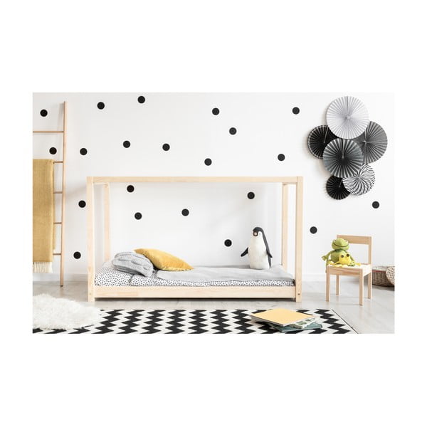 Domečková postel z borovicového dřeva Adeko Mila KM, 90 x 140 cm-image-1