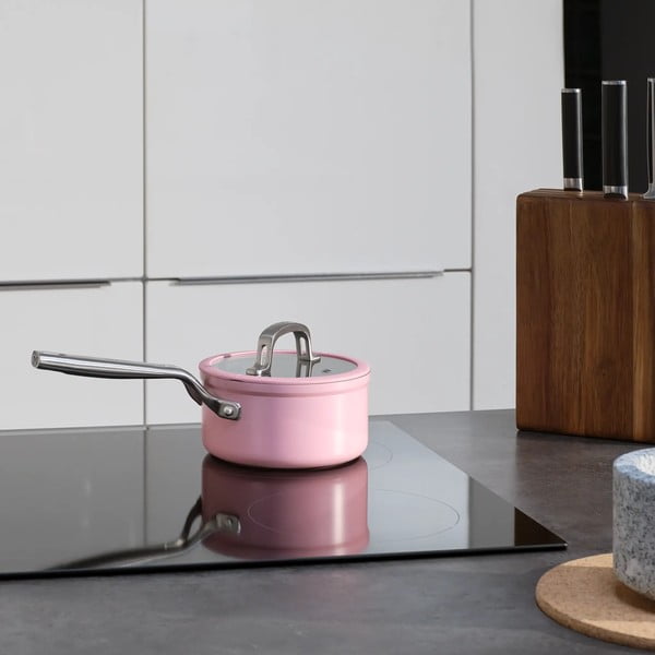 Alumiiniumist pott induktsioonpliidile koos kaane ja mittenakkuva pinnaga 1,3 l Meda 3.0 - FABINI-image-1