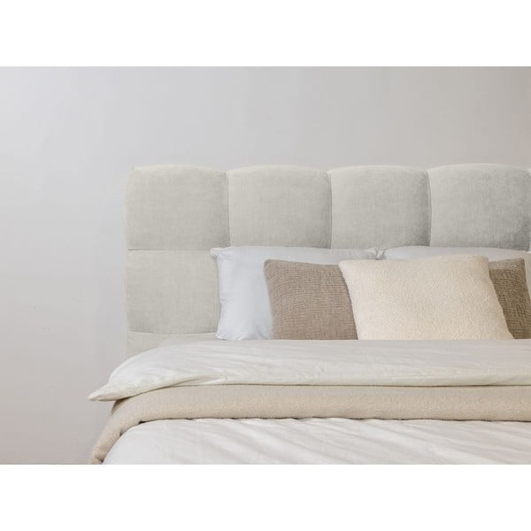 Helehall polsterdatud kaheinimesevoodi koos voodipõhjaga 160x200 cm Kumo - Bobochic Paris-image-4