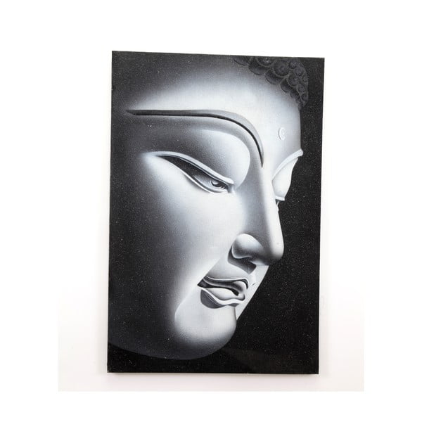 Dřevěný obraz Left Buddha, 60x90 cm