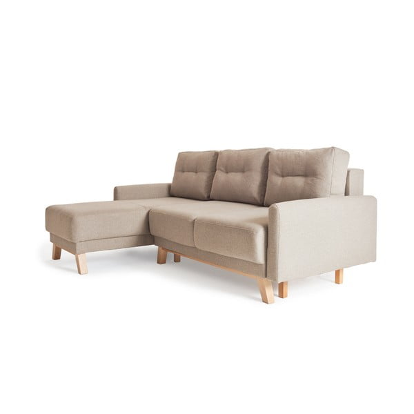 Beež muutuv diivanvoodi nurgas diivan Pop - Bonami Selection-image-4