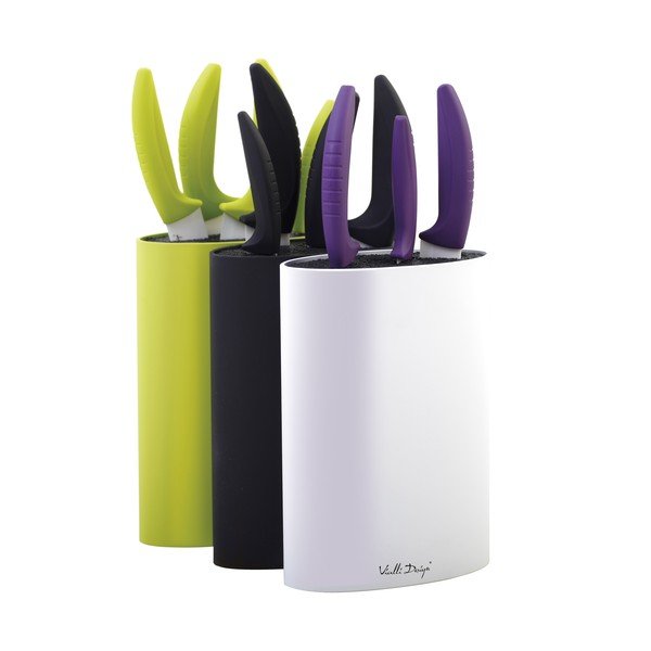 Blok na nože oválný, bílá-image-2