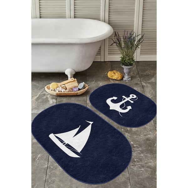 Sinised vannitoamatid 2tk komplektis 60x100 cm – Mila Home-image-3