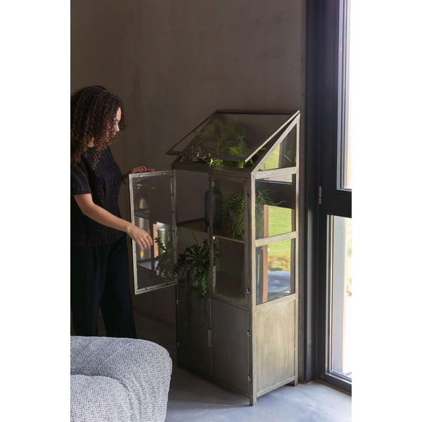 Hall metallist vitriinkapp 64x151x35 cm Monviso - Dutchbone-image-1