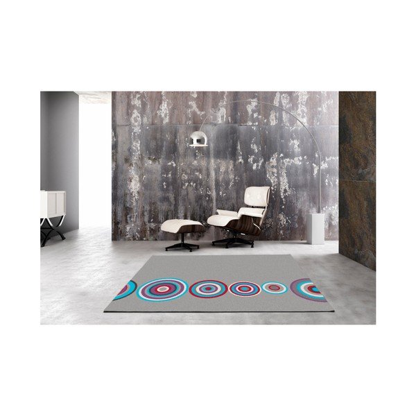Šedý koberec Universal Boras Circles, 160 x 230 cm-image-1