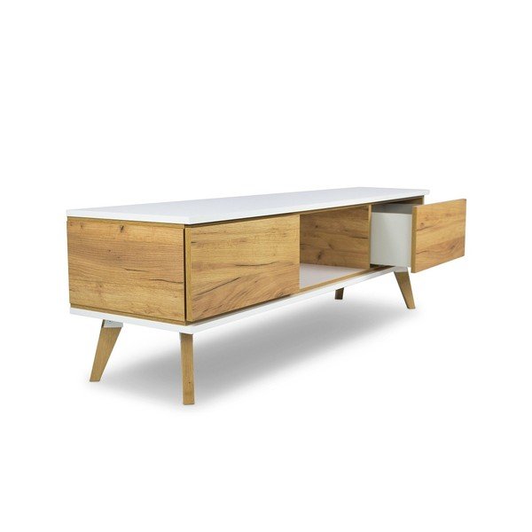 TV komoda v dubovém dekoru SKANDICA Jorgen-image-4