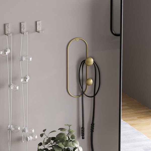 Kuldne metallist seinanagi Dama - Kalune Design-image-2