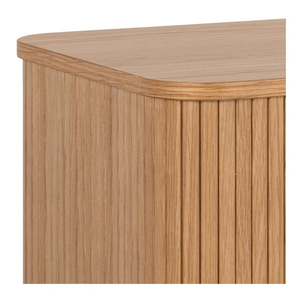 Madal tammedekooriga lükandustega kummut 160x80 cm Langley - Actona-image-4