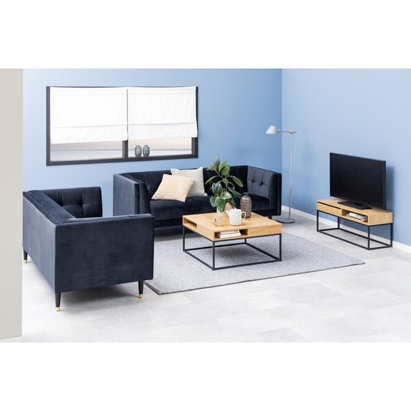 Tammespoonist pealispinnaga diivanilaud 80x80 cm Willford - Actona-image-4