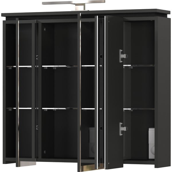 Antratsiitne vannitoakapp koos peegli ja valgustusega 76x74 cm Modesto - Germania-image-2