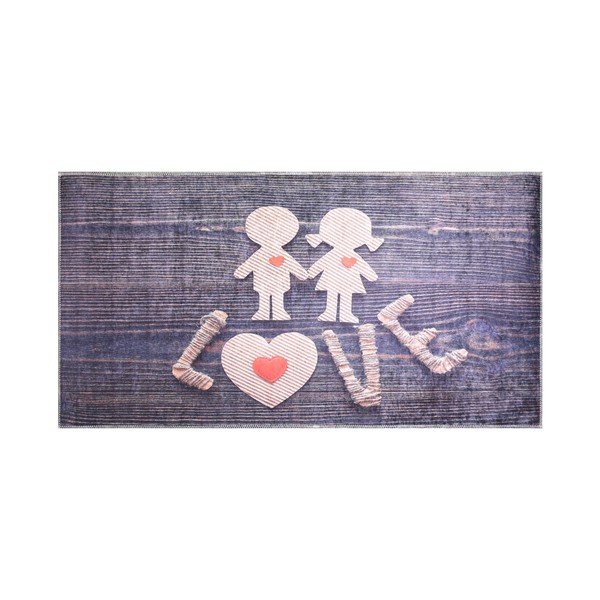 Odolný koberec Vitaus Love is Everywhere, 80 x 120 cm-image-1