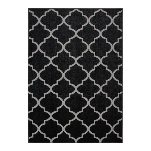 Černý koberec Ali, 80 x 150 cm