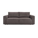 Tumepruun velvetist diivanvoodi 245 cm Nihad - Bobochic Paris