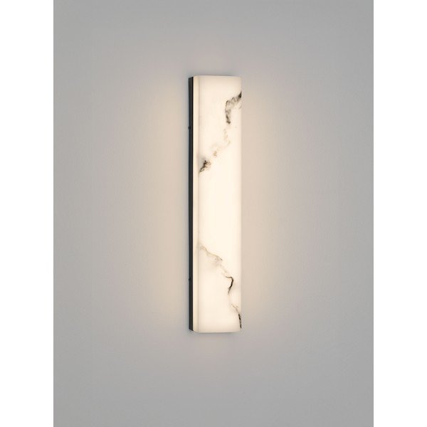 Valge/mattmust LED-seinavalgusti kivist dekooriga Shado - Nova Luce-image-3