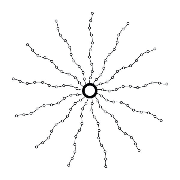 LED valguskett jõulupuu jaoks, pikkus 2,1 m Knirke - Sirius
