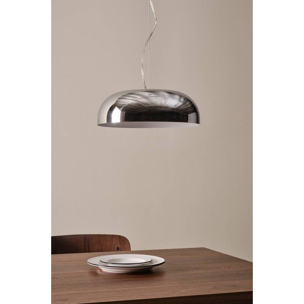 Läikiv hõbedane terasest ripplamp ø 35 cm Ragge - Jotex-image-2