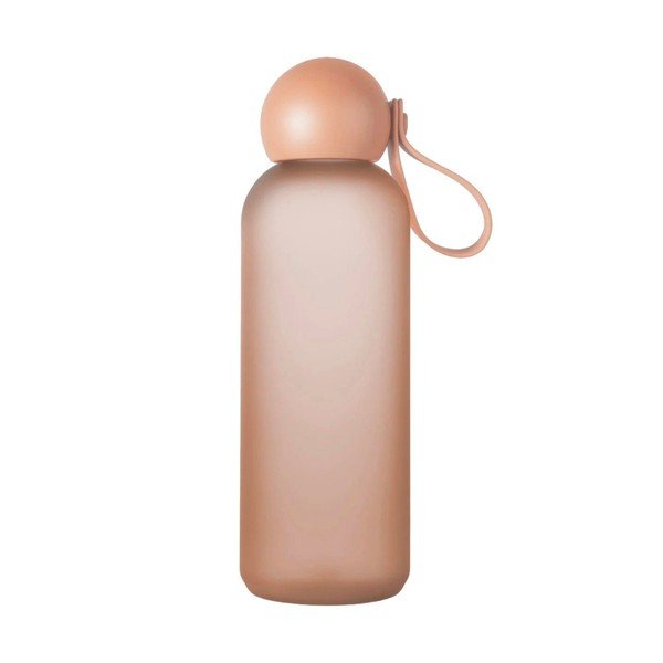 Heleroosa reisipudel taaskasutatud plastist 650 ml Tom - Sagaform