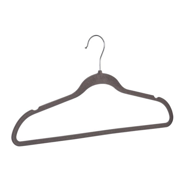 5 halli plastist riidepuude riputuskonksu komplekt Flocking - Wenko-image-2