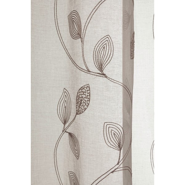 Pruun voile kardin 135x245 cm - Sehlbach-image-1
