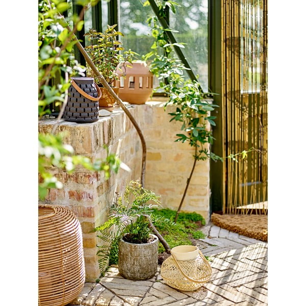 Bambusest latern 16 cm Malda - Bloomingville-image-1
