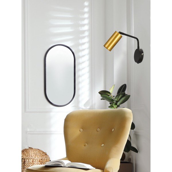 Must-kuldne metallist seinalamp Tina - Candellux Lighting-image-1