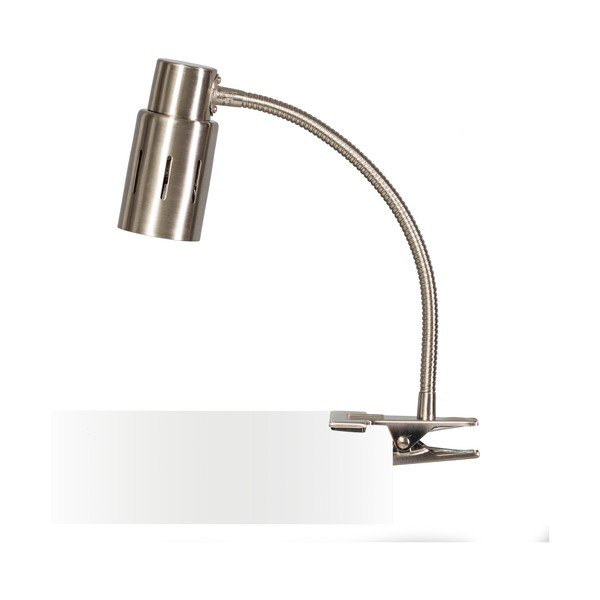 Stříbrná stolní lampa s klipem ETH Sava