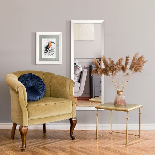 Valge raamiga seinapeegel ienne, 42 x 137 cm Paris - Styler-image-2