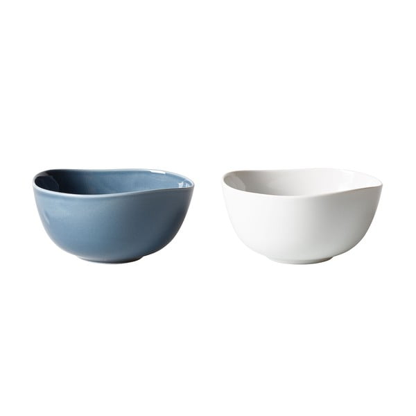 Sada 2 modro-bílých porcelánových misek Like by Villeroy & Boch Group
