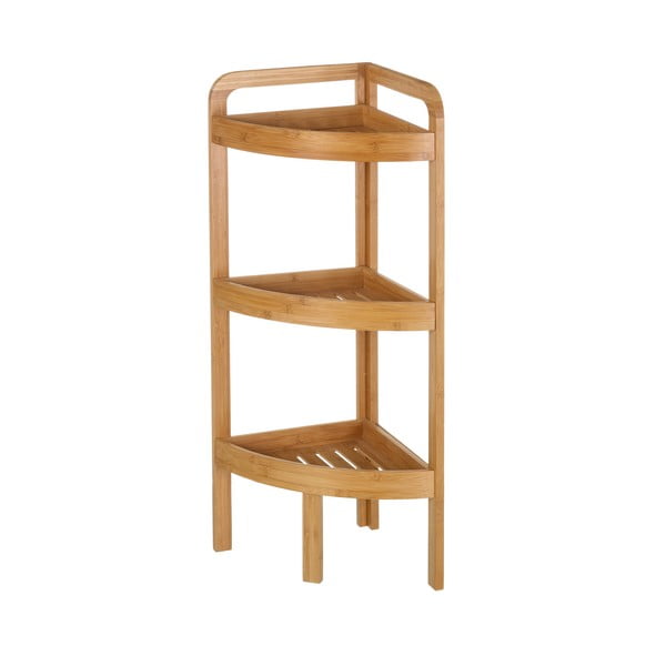 Kolmetasandiline bambusest nurgapealne stend - Casa Selección