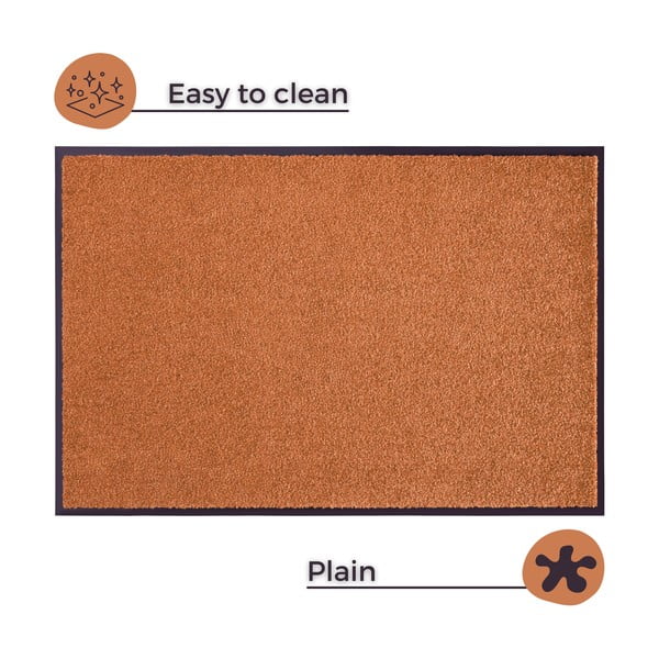 Oranžová rohožka Hanse Home Wash & Clean, 39 x 58 cm-image-3