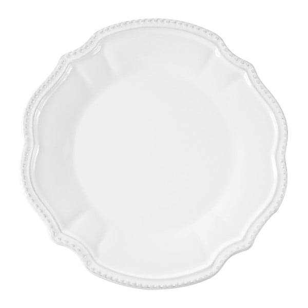 Sada 6 bílých dezertních talířků Côté Table Vallauris, ⌀ 22 cm
