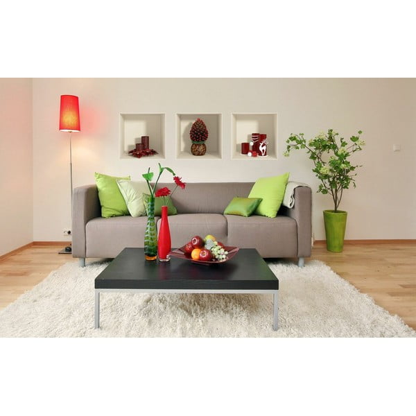 Komplekt 3 jõulukleebist 3D efektiga Punased küünlad ja jõulupuu - Ambiance-image-3