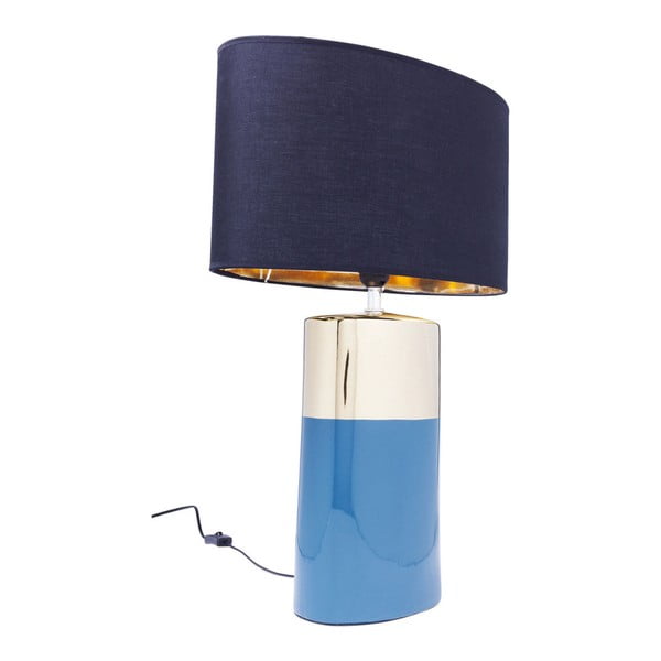 Modrá stolní lampa Kare Design Zelda, výška 63,5 cm