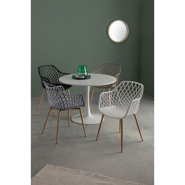 Puitraamiga seinapeegel, ø 42 cm Tiziano – Bizzotto-image-1