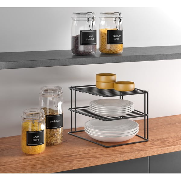 Must roostevabast terasest lisariiul 25x25cm Palio - Metaltex-image-1