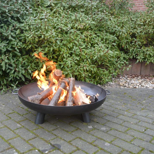 Metallkamin käepidemetega, ø 80 cm - Esschert Design-image-1