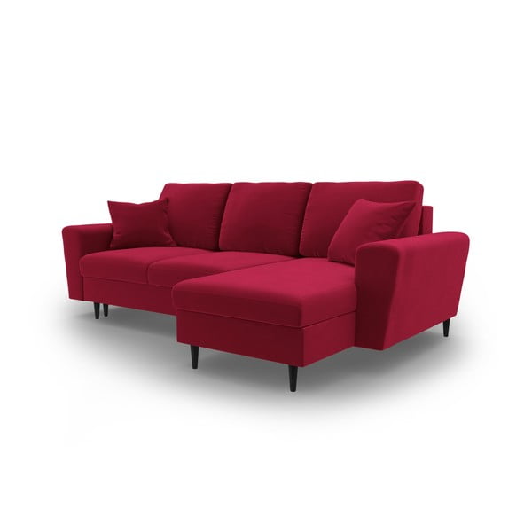 Punane sametist panipaigaga nurgadiivanvoodi Kyoto - Cosmopolitan Design-image-4