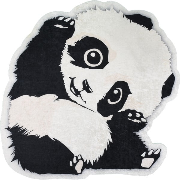 Must-valge laste vaip ø 120 cm Cuddly Panda - Vitaus