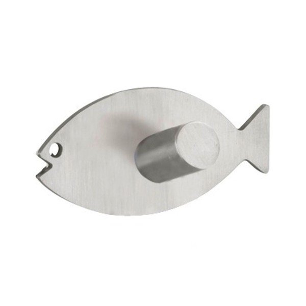 Hõbedane isekinnitatav seinakonks Fish - Wenko-image-1