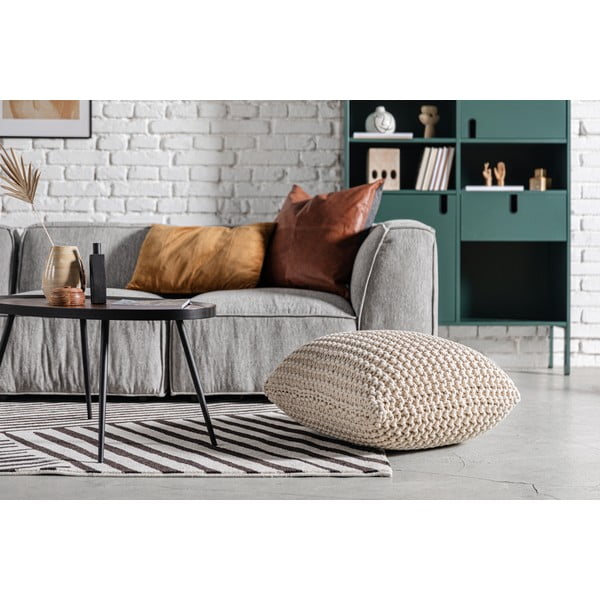 Tellistepunane padi Pouffe Kootud - Bonami Essentials-image-1