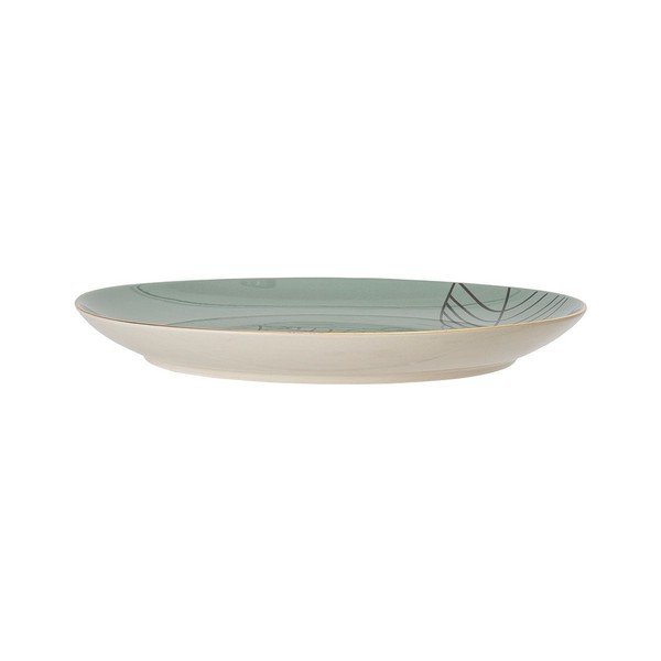 Zelený keramický mělký talíř Bloomingville Rio, ⌀ 22 cm-image-1