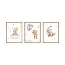 Laste pildid 3 tk komplektis 30x40 cm Teddy Bear 