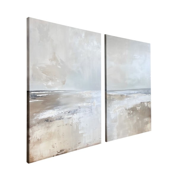 Käsitsi maalitud elementidega maalid 2 tk komplektis 50x70 cm Breeze - Styler-image-4