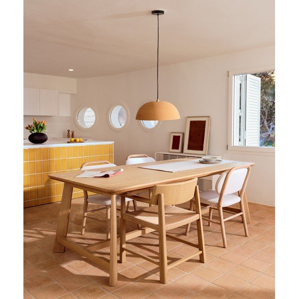 Oranž metallist ripplamp ø 46 cm Nibla - Kave Home-image-2