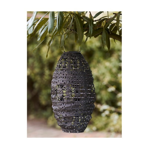 Tumehall päikesepaneeliga LED-latern (kõrgus 40 cm) Foxdale - House Nordic-image-1
