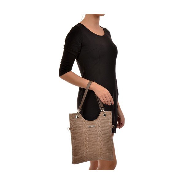 Pruun nahast käekott Mangotti Zanya - Mangotti Bags-image-4