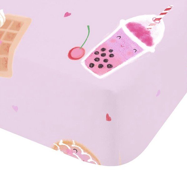 Roosa laste lina üheinimesevoodile 90x190 cm Sweet Treats - Catherine Lansfield