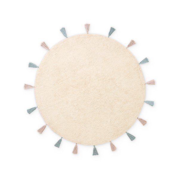 Kreemikas pestav/käsitsi kootud puuvillane lastevaip ø160 cm Snuggle Sunna - Hanse Home