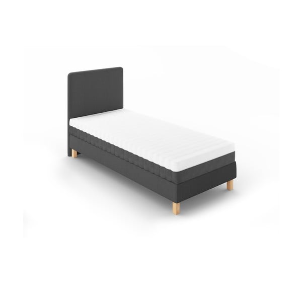 Tumehall polsterdatud üheinimesevoodi voodipõhjaga 90x200 cm Lotus – Cosmopolitan Design-image-1