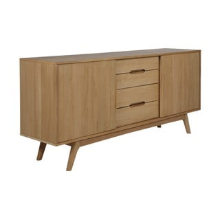 Madal kapp tammepuust 180x84 cm Marte - Actona